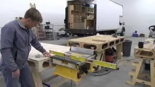 Building the Paulk Workbench PART 12: TABLE SAW MOUNTS FOR DeWALT DW744