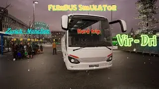 Fernbus Simulator | Zurich - Munchen | Gameplay | Hard Trip