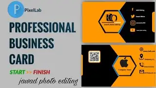 How to design professional business card design || pixellab design