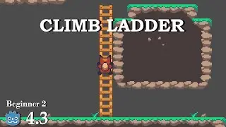 How to climb a ladder - Learn Godot 4 2D - no talking