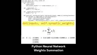 Python Neural Network Weights Update 16 - 9