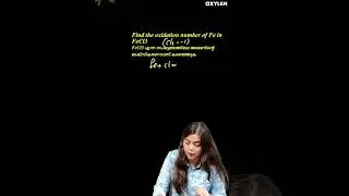Find the oxidation number of Fe in FeCI3