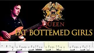 Queen - Fat Bottomed Girls (Bass Line + Tabs + Notation) by @ChamisBass