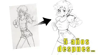 Rediseñando un dibujo mío de hace 5 años
