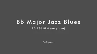 Jazz Blues in Bb (90-180 bpm) (no piano) - Jazz Improvisation Jam Backing Track Play Along
