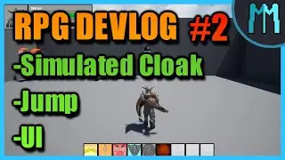 Cloak Simulation & UI - RPG Game Devlog #2 ( UE4 )