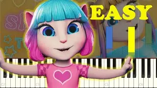 🎹🌟 Shine Again – Talking Angela 🎶 | Easy Piano Tutorial for Beginners! 🐱✨