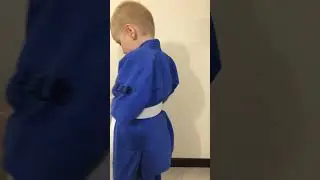 КАК ЗАВЯЗАТЬ ПОЯС КУДО. Завязываем пояс правильно  #кудо #дети