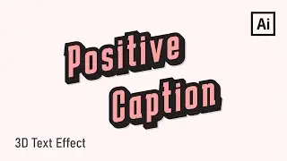 Retro Text Effect using Adobe Illustrator
