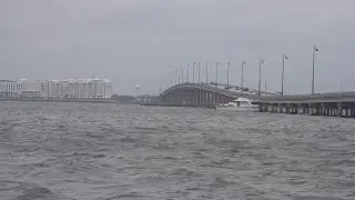 ROGUE BOAT: A boat collides with Punta Gorda bridge