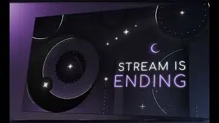 🔥 Dark Moon Stream Overlay | VTuber & Twitch Graphics | Night Sky Aesthetic 🌙