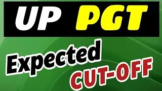 UP PGT CUT-OFF 