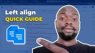 How to Left Align Text in Google Docs