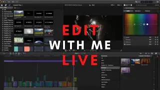 Editing a Wedding Video LIVE  (+ Open Q & A)