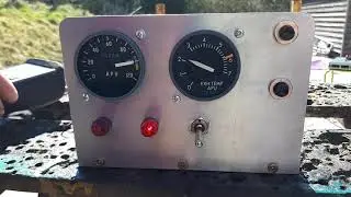 Honeywell GTCP36-150 APU Gas Turbine Jet Stationary Engine Start up viewed from exhaust end