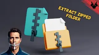 How to extract files from a zipped folder on Windows