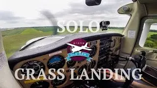 C152 - Solo Grass Landing | ATC Audio