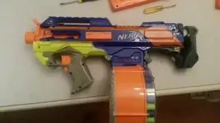 Nerf Bullpup Rapidstrike w/ 35 Drum Take 2