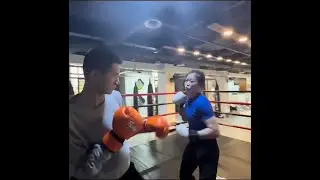 Guy From China's Toughest City Challenges Boxing Girl To Kickboxing Match