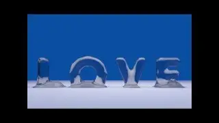 Blender Testing Ice Text