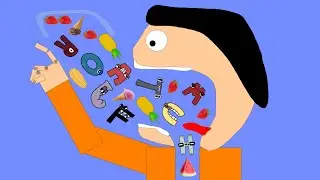 Algodoo | All Alphabet Lore Chaotic Eating | 混沌とした食事