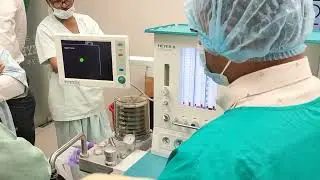 Demonstration of Anesthesia with Ventilator.