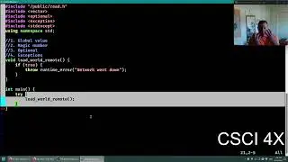 C++ Error Handling: Exceptions