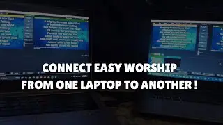 How to Connect EasyWorship to vMix on Another Laptop