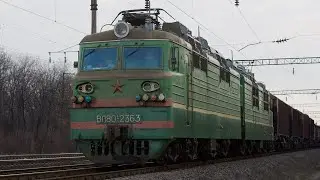 Перевыпуск видео. ВЛ80С-2363 в голове наливного поезда на перегоне Раздельная-1 - Еремеевка
