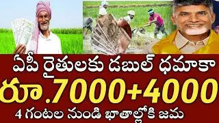 ఏపీ రైతులకు డబుల్ ధమాకా ఒకేసారి ఖాతాల్లోకి 10000+9000 డబ్బులు జమ|annadata sukibhava|input subsidy