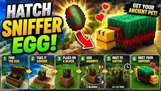 How to Find & Hatch a SNIFFER! 🦖 Minecraft 1.21 Guide