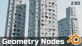 Soviet Sky-Bridges in Tbilisi - Blender Geometry Nodes (Included Project)