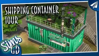Sims 4 Eco Lifestyle Build Shipping Container Dining | Cinematic Tour