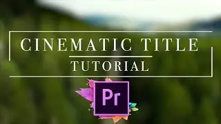 Awesome Looking Cinematic Title | Adobe Premiere Pro | Tutorial | 2021