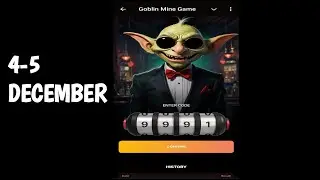 4 December Goblin Mine Code || Goblin Mine Game Daily Code || Goblin Mine Vip code today