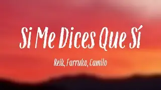 Si Me Dices Que Sí - Reik, Farruko, Camilo (Lyrics Video)