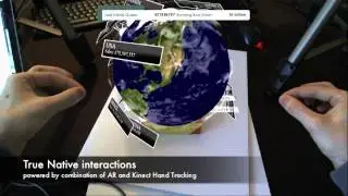 Smart Vision - Interactive Augmented Reality, Hand Tracking using Kinects SAP HANA, NetWeaver Cloud