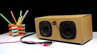 How to make portable speakers at Home using cardboard