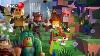 Vambora kkkkkk Jogando Minecraft e Roblox na mesma Live com Inscritos🔥🗿🍷