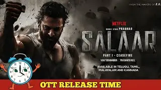 Salaar Netflix OTT Release Time Update | Prabhas New Movie Salaar India OTT Release Date & Time