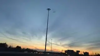 Lights in the night at 401 East Highway + Met an accident at the middle.
