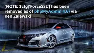 Forcing SSL with phpMyAdmin