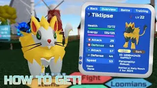 How to get tiklipse in loomian legacy! Easy guide!