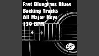 Fast Bluegrass Blues Guitar Backing Track in A Major