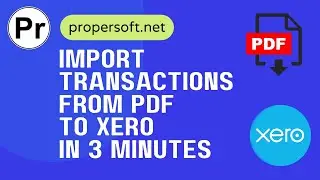 Convert PDF bank statement and import into Xero PDF2OFX