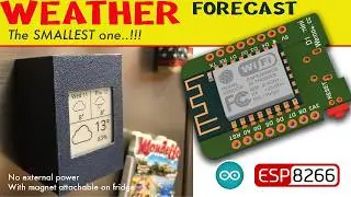 ESP8266 weather Tiny Forecast by  arduino e-Paper display