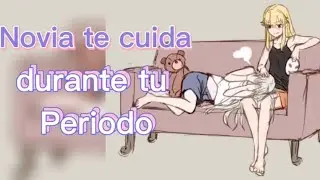Novia te cuida durante tu periodo 🥺🏳️‍🌈|ASMR YURI|