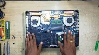 ASUS FX505DT CPU cooling fan cleaning | AL202T | RAM, Keyboard & Battery Disconnection