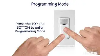 How to program the settings on the Leviton Decora Motion Sensor light switch