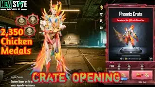 Scarlet Phoenix 😍 Crate Opening 🔥| 2x Scarlet Phoenix Top✌ | New State Mobile #PubgNewStateCrate